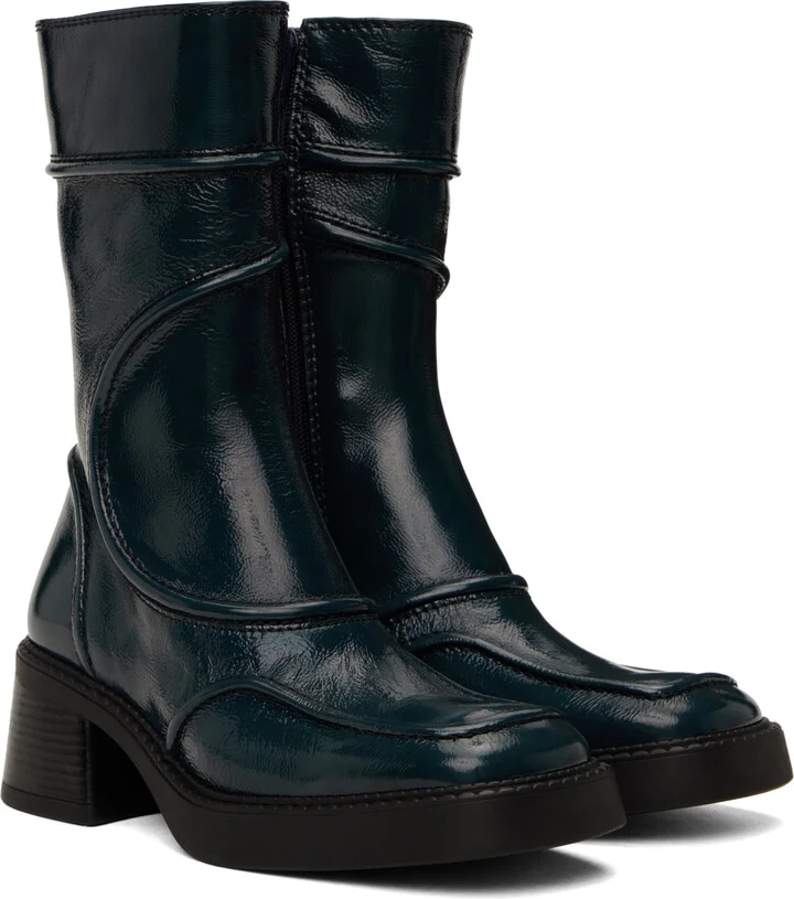 Miista Navy Malene Boots - Image 4