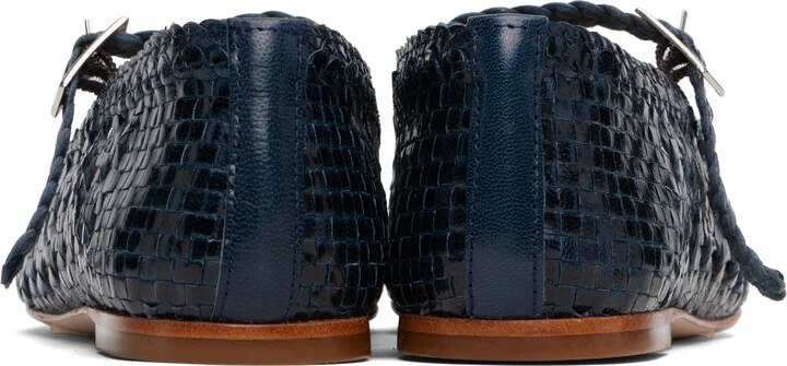 Miista Navy Yeida Ballerina Flats - Image 2