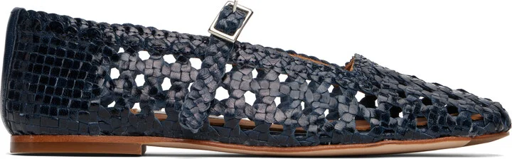 Miista Navy Yeida Ballerina Flats