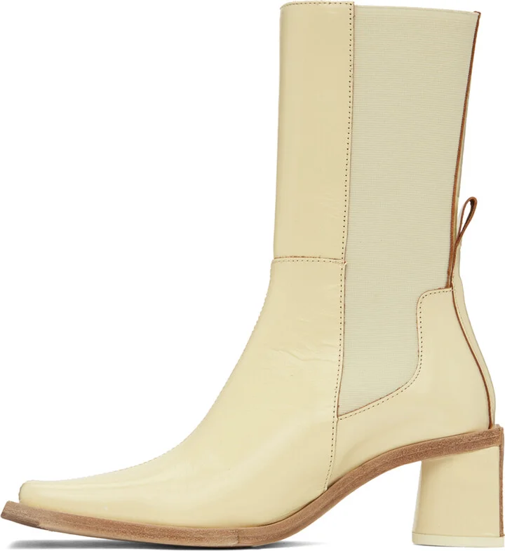 Miista Off-White Minnie Boots - Image 3