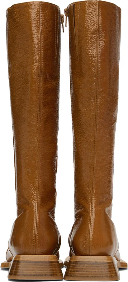 Miista Tan Pats Boots - Image 2