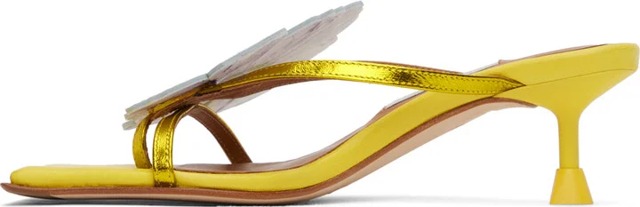 Miista Yellow Lourdes Heeled Sandals - Image 3