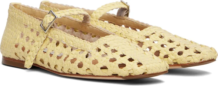 Miista Yellow Yeida Ballerina Flats - Image 4