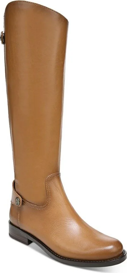 Mikala Womens Leather Riding Knee-High Boots