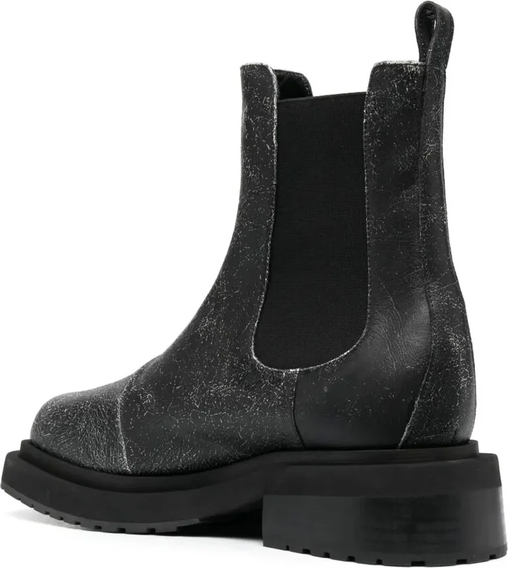 Mike cracked-effect leather boots - Image 3