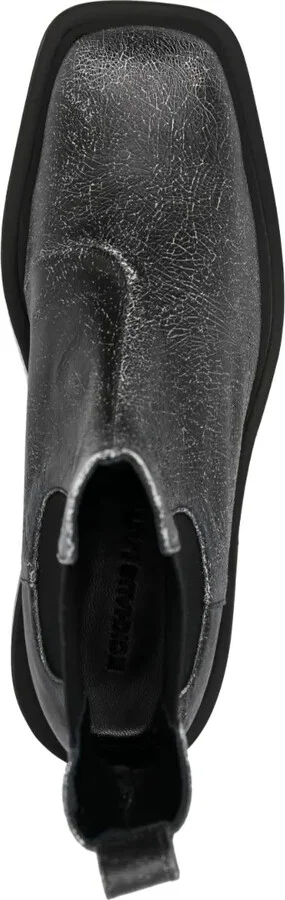 Mike cracked-effect leather boots - Image 4