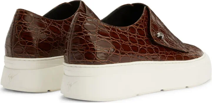 Mike crocodile-embossed monk shoes - Image 3