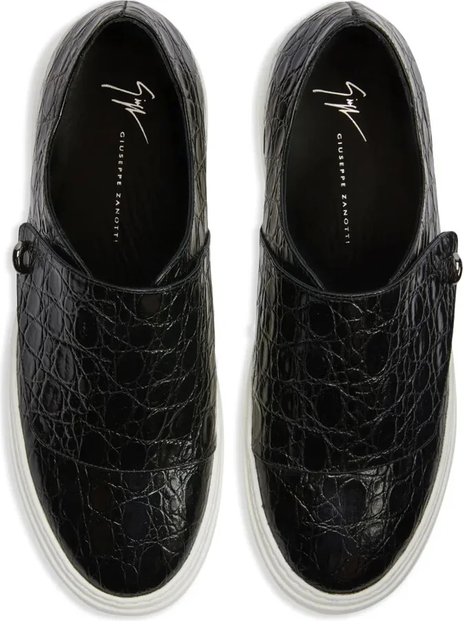 Mike crocodile-embossed sneakers - Image 4