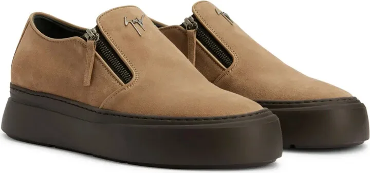 Mike Zip round-toe suede loafers - Image 2