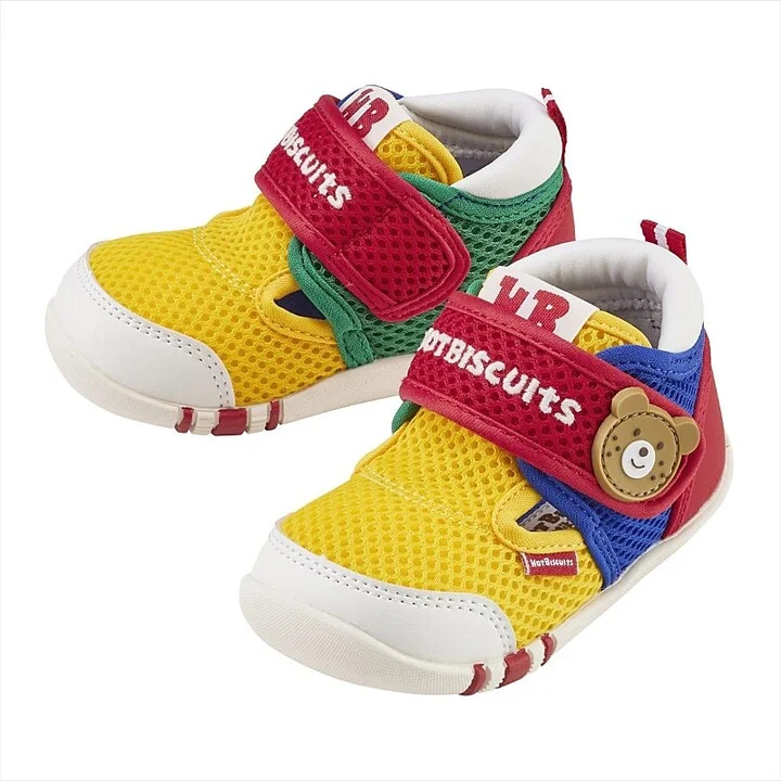 Miki House Unisex Double Russell Energy Hot Biscuits Mesh First Walker Shoes