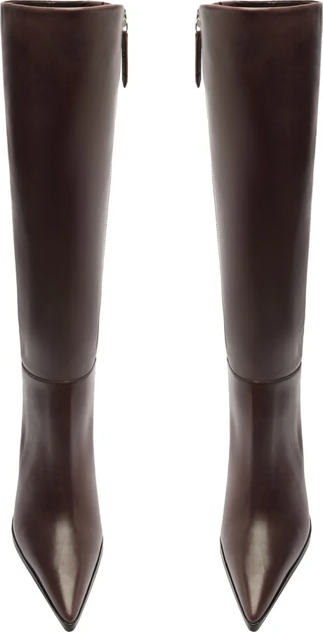 Mikki Up Block Pointed Toe Knee High Boot - Image 10
