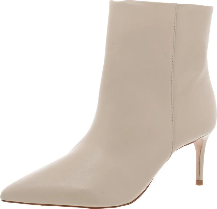 Mikki Womens Leather Stiletto Ankle Boots