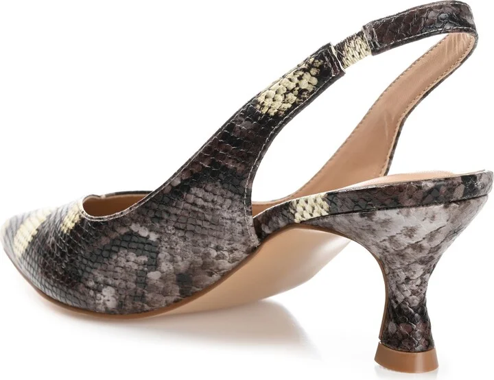 Mikoa Snake Embossed Slingback Pump - Image 2