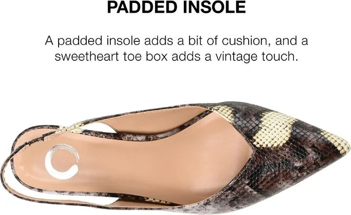 Mikoa Snake Embossed Slingback Pump - Image 9