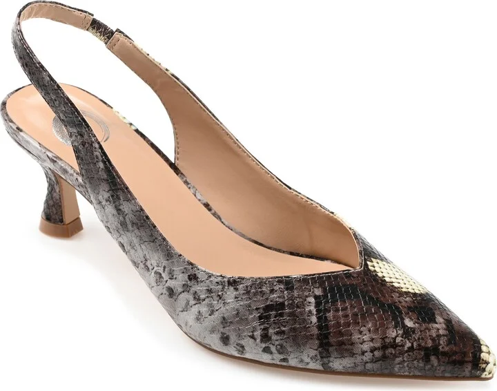 Mikoa Snake Embossed Slingback Pump