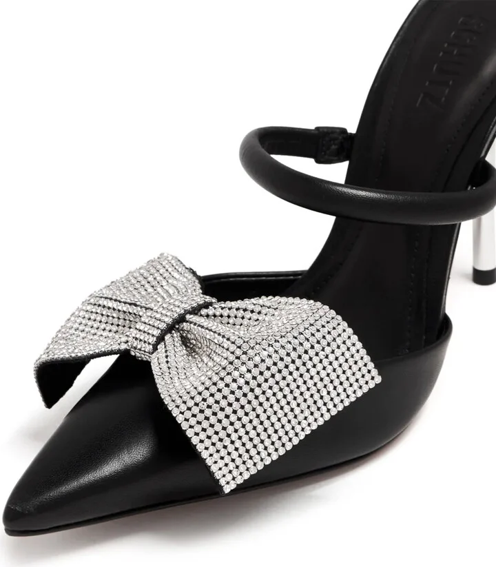 Mila 100mm bow-detail mules - Image 2