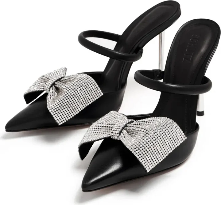 Mila 100mm bow-detail mules - Image 3
