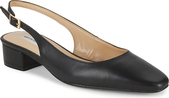 Mila 33MM Leather Slingback Pumps - Image 2