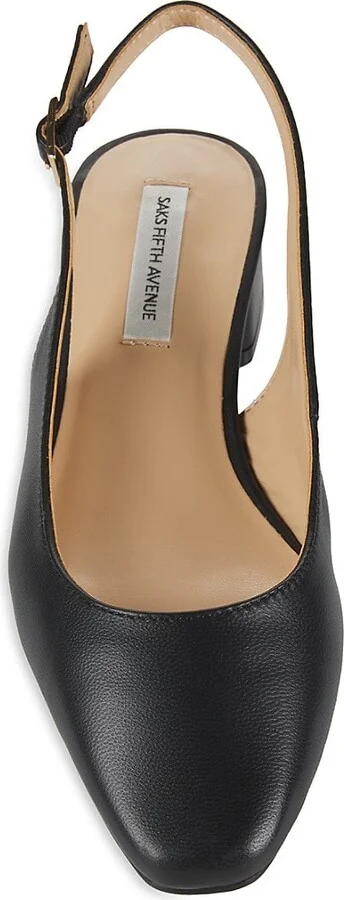 Mila 33MM Leather Slingback Pumps - Image 5