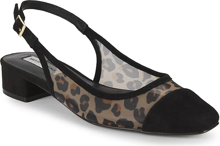 Mila 33MM Leopard Print Slingback Pumps - Image 2