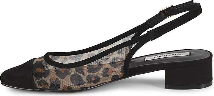 Mila 33MM Leopard Print Slingback Pumps - Image 4