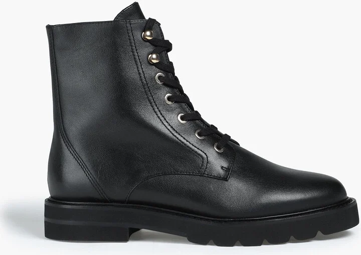 Mila leather combat boots