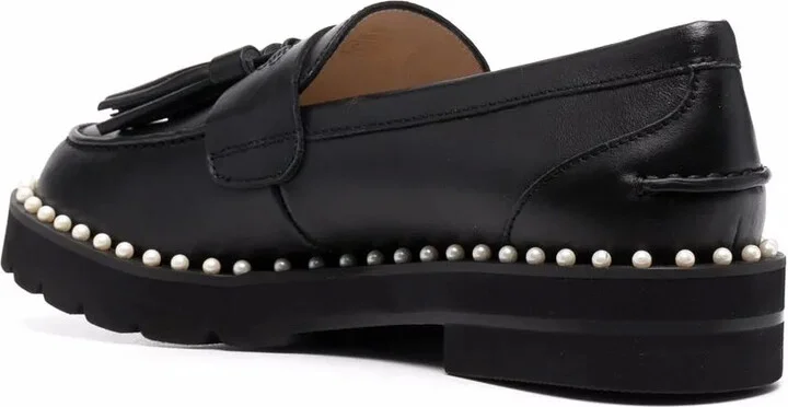 Mila pearl-embellished loafers - Image 3