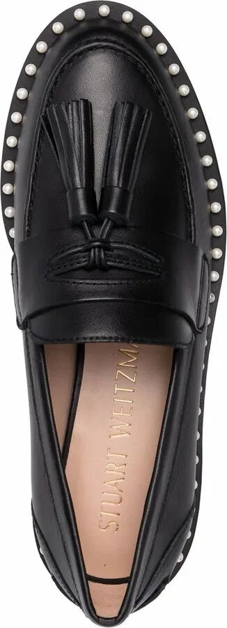 Mila pearl-embellished loafers - Image 4
