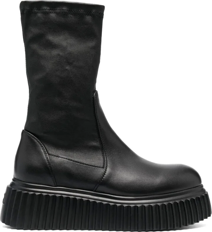 Milagros 65mm round-toe boots