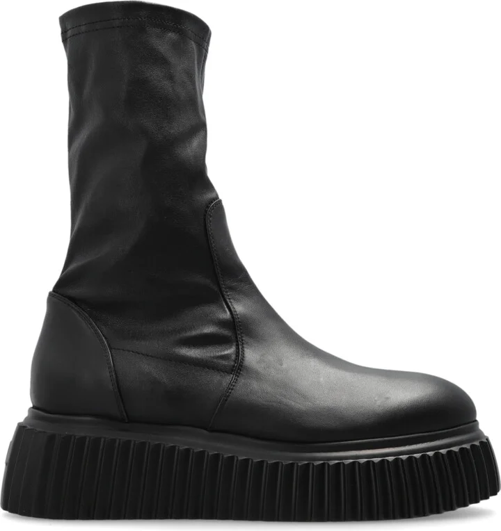 "Milagros" Platform Shoes, , - Black