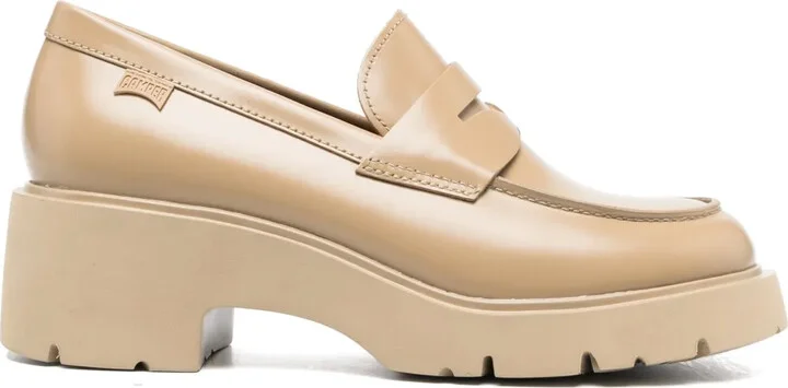 Milah 55mm penny-slot loafers
