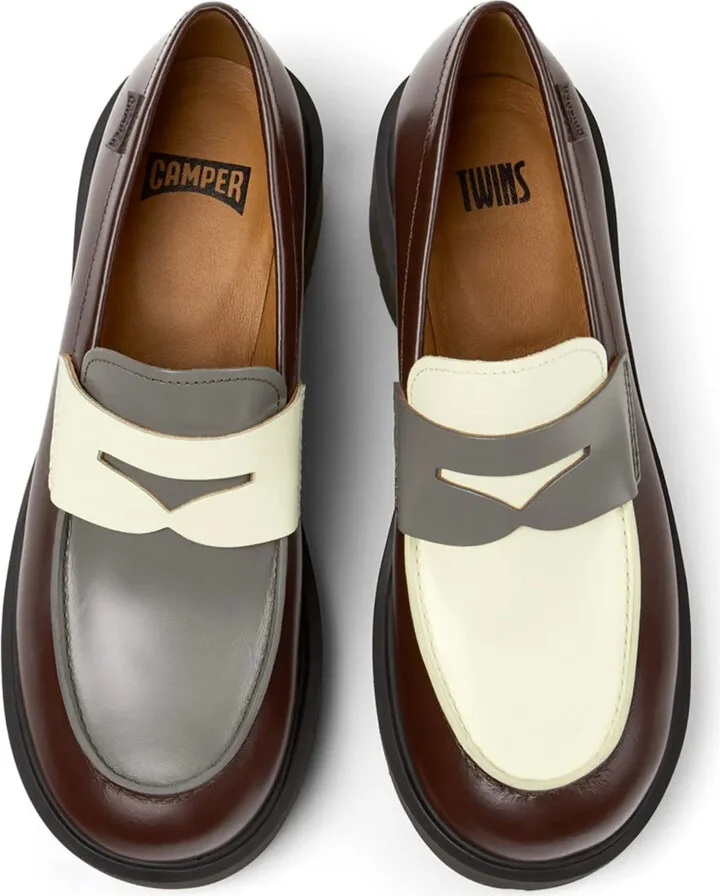 Milah mismatched colour-block loafers - Image 4