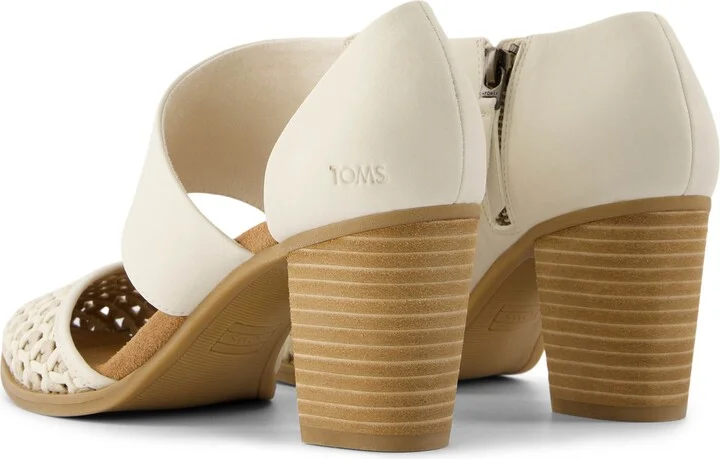 Milan Geo Basket PU Leather Closed Toe Heel - Image 4