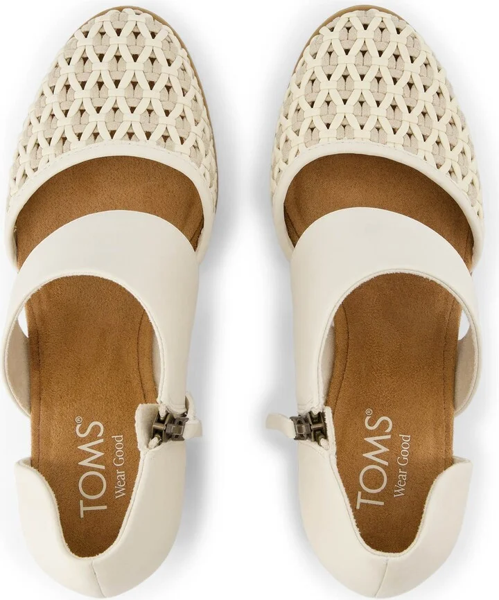 Milan Geo Basket PU Leather Closed Toe Heel - Image 5