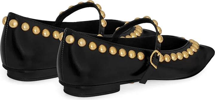 Milan Studded Mary Jane Flat - Image 4