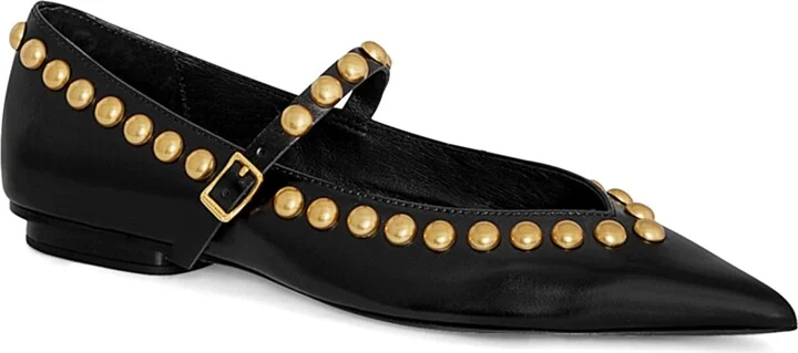 Milan Studded Mary Jane Flat