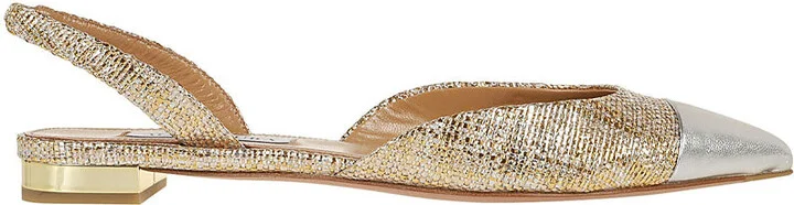 Milanese Laminated Leather Flats