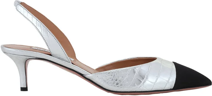 Milanese Tallow Slingback Pumps