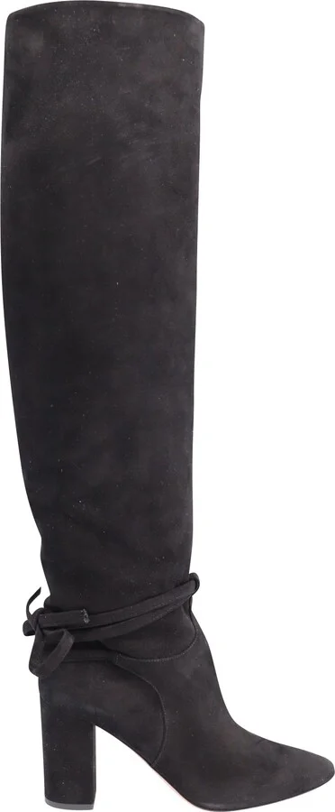 Milano 85 Boots in Black Suede