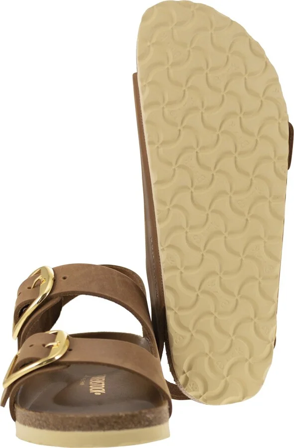 Milano Big Buckle - Oiled Leather Sandal - Image 5