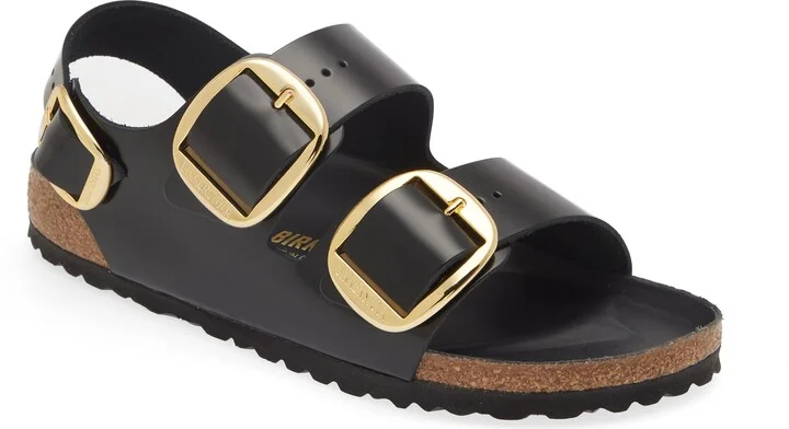 Milano Big Buckle Slingback Sandal