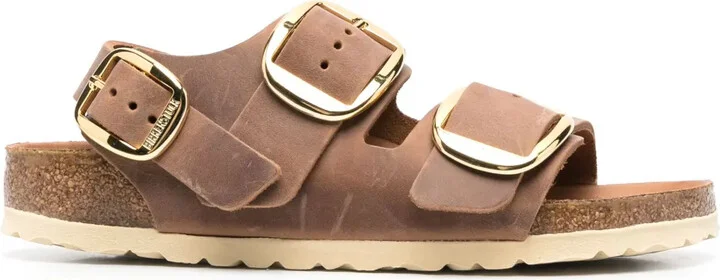 Milano buckled slingback sandals