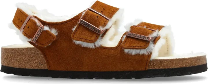 Milano buckled suede sandals