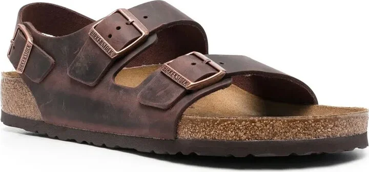 Milano double-strap slingback sandals - Image 2