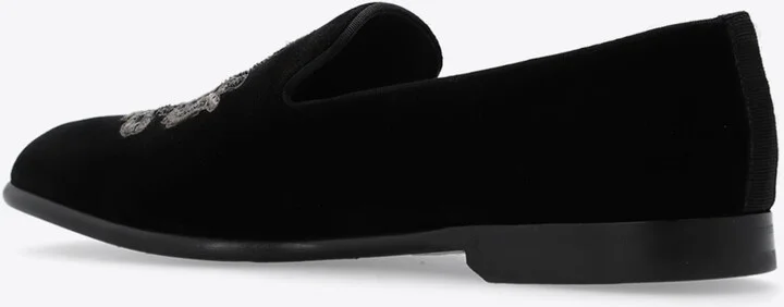 Milano Embroidered Velvet Loafers - Image 2