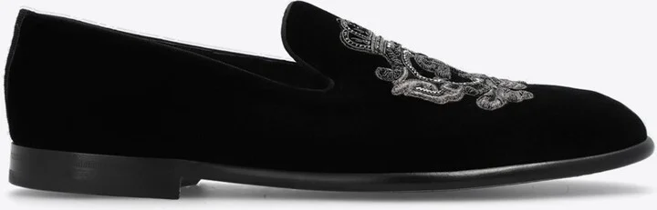 Milano Embroidered Velvet Loafers
