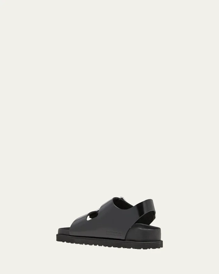 Milano Leather Dual-Buckle Slingback Sandals - Image 2