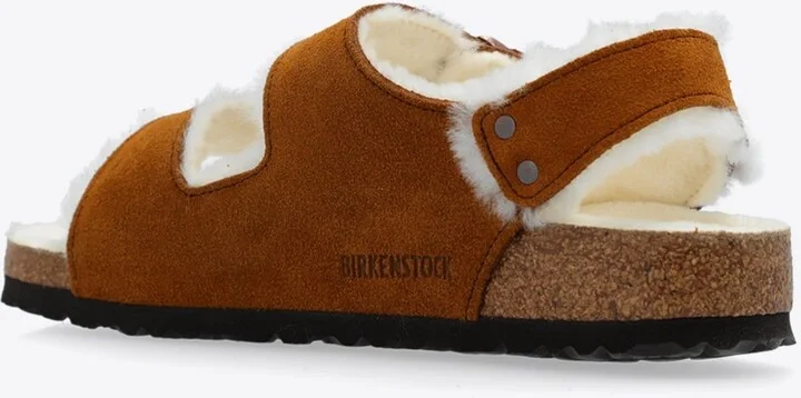 Milano Shearling Buckled Sandals - Image 2