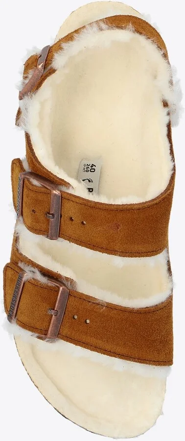 Milano Shearling Buckled Sandals - Image 3