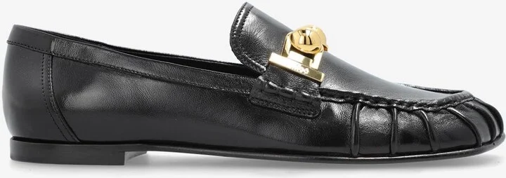 Miles Square-Toe Leather Loafers